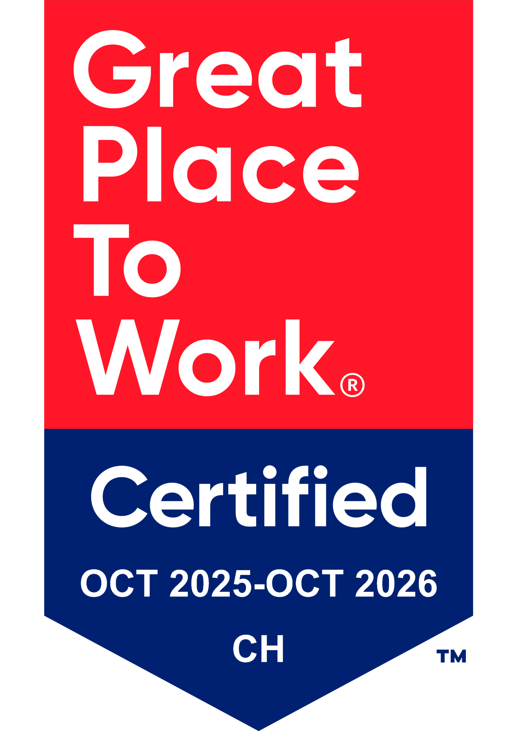 Great Place To Work Certified 2025-2026